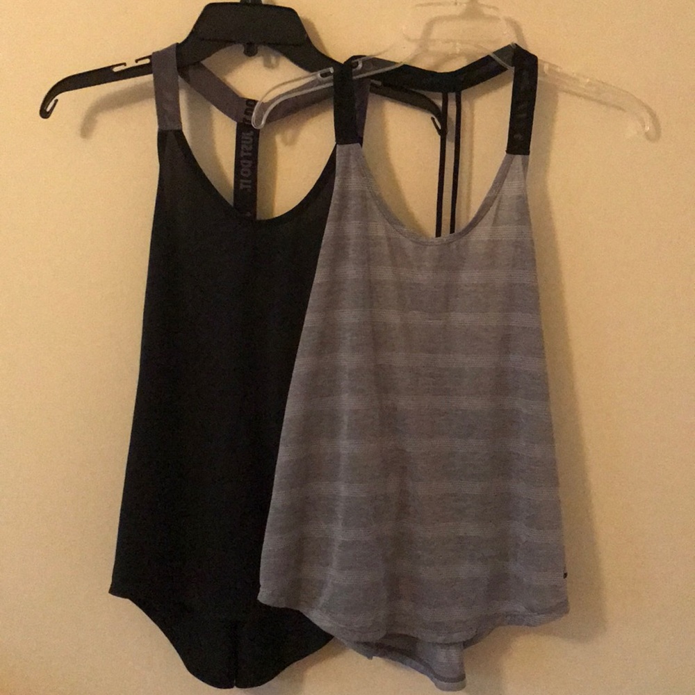 2 Nike T-back Tanks